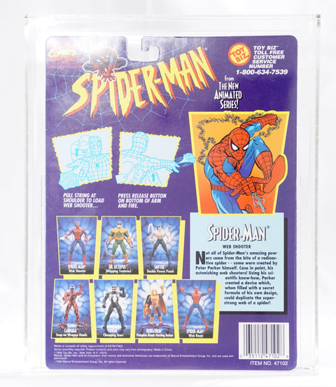 1994 Toy Biz Spiderman Web Shooter Spiderman CAS 85+
