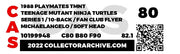 1988 TEENAGE MUTANT NINJA TURTLE TMNT 10 BACK FAN CLUB FLYER BEADED NUNCHUCK MIKEY CAS 80