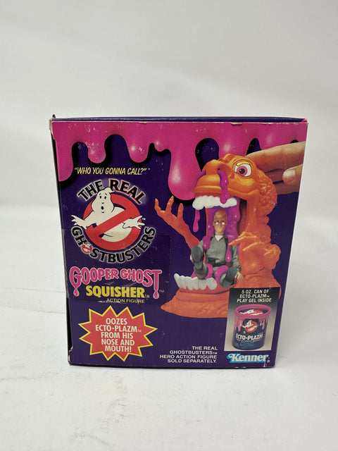 1986 Ghostbusters Gooper Ghost Squisher W/Plasm Can Inside